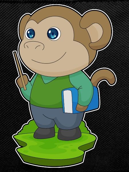 Monkey Teacher Book School