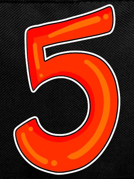 Five Number Number Symbol 5