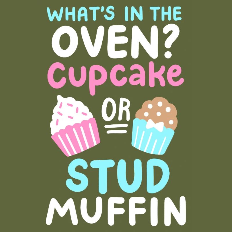 Cupcake oder Stud Muffin Gender Reveal Party