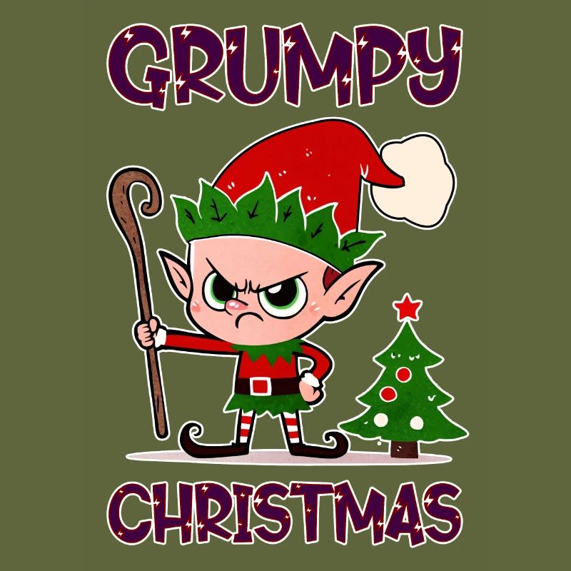 Grumpy Christmas Elf