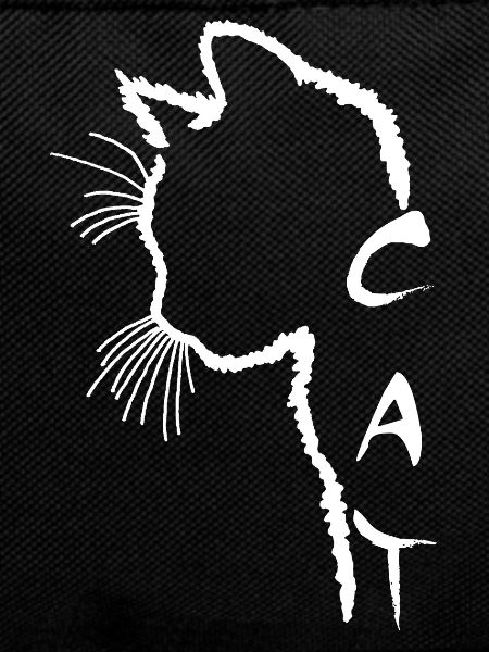 White Cat Silhouette