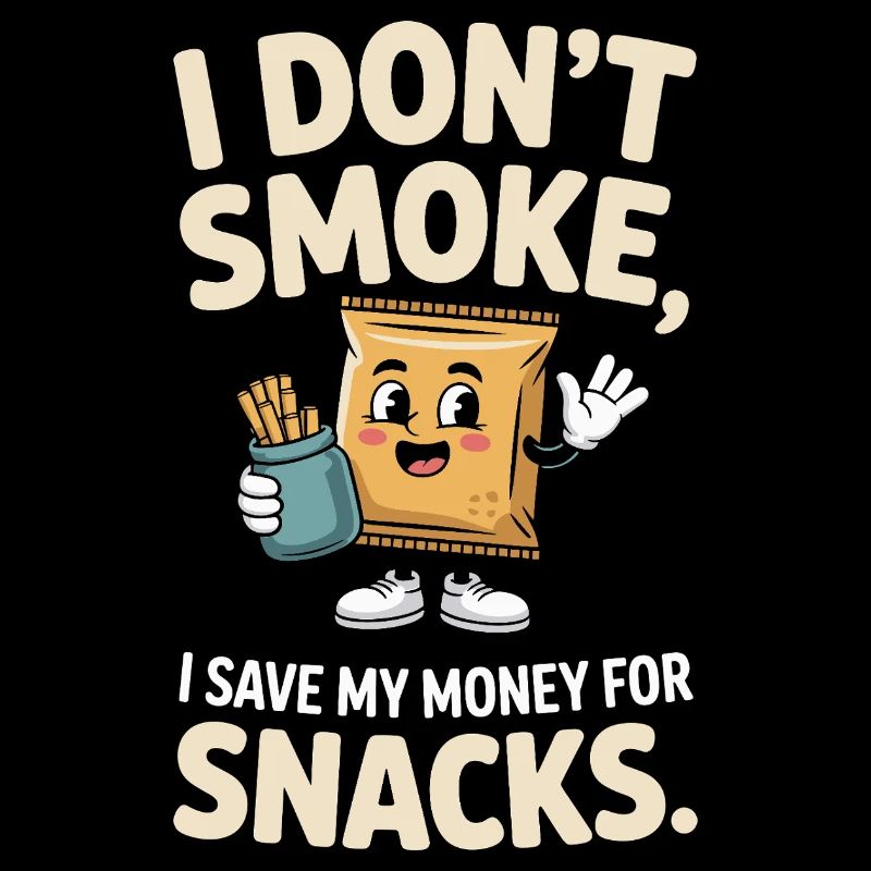I Don't Smoke I Save My Money Snacks Non-Smoking
