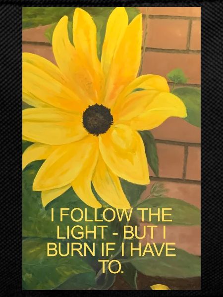 Sunflower with Inspirational Quote