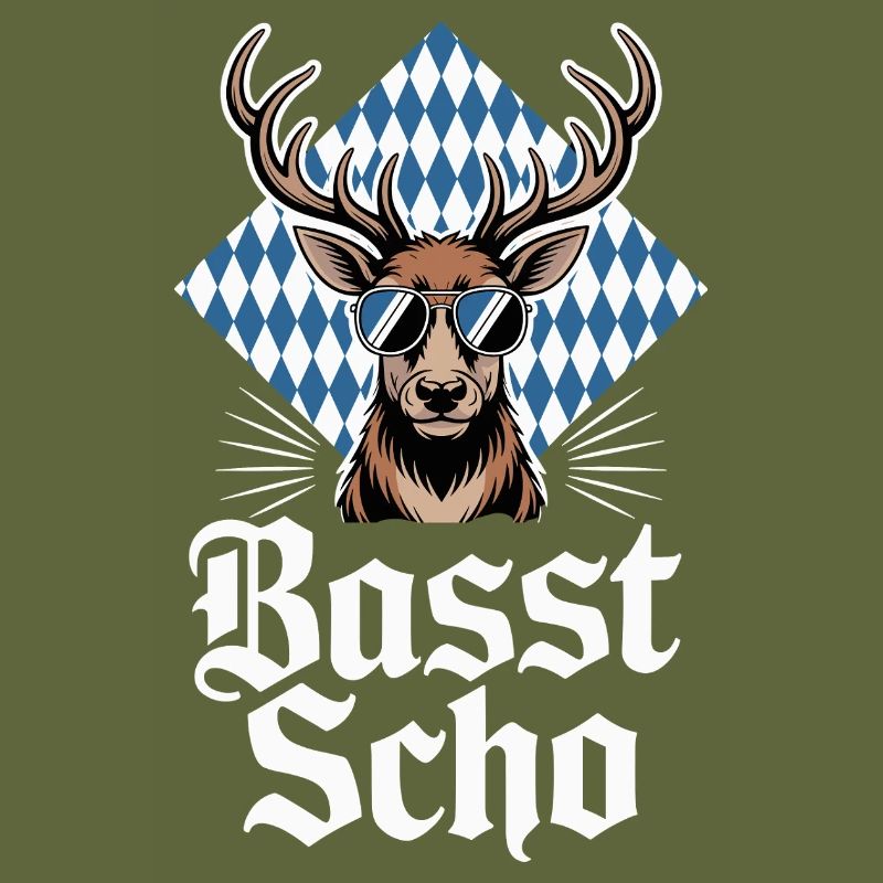 Elch Bayerischer Hirsch Sonnenbrille Basst Scho