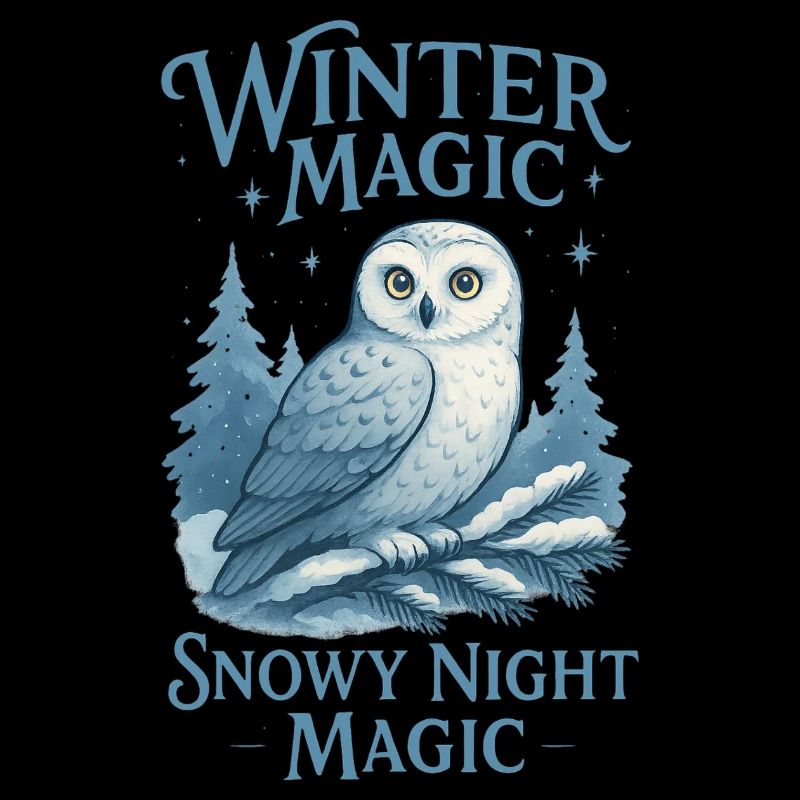 Winter Owl – Snowy Night Magic