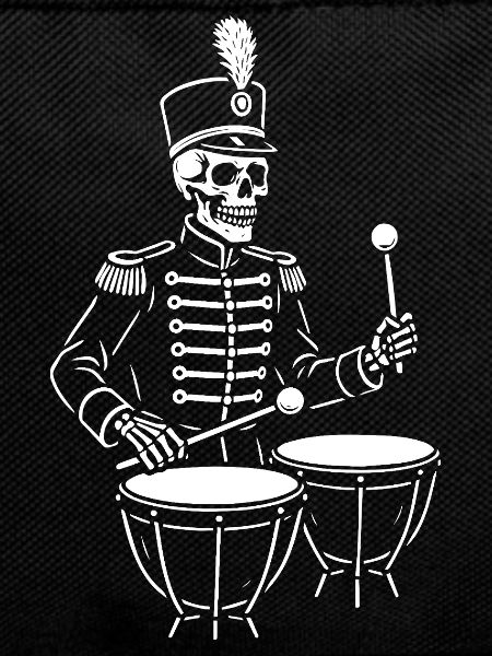Skeleton Drummer in Parade Uniform