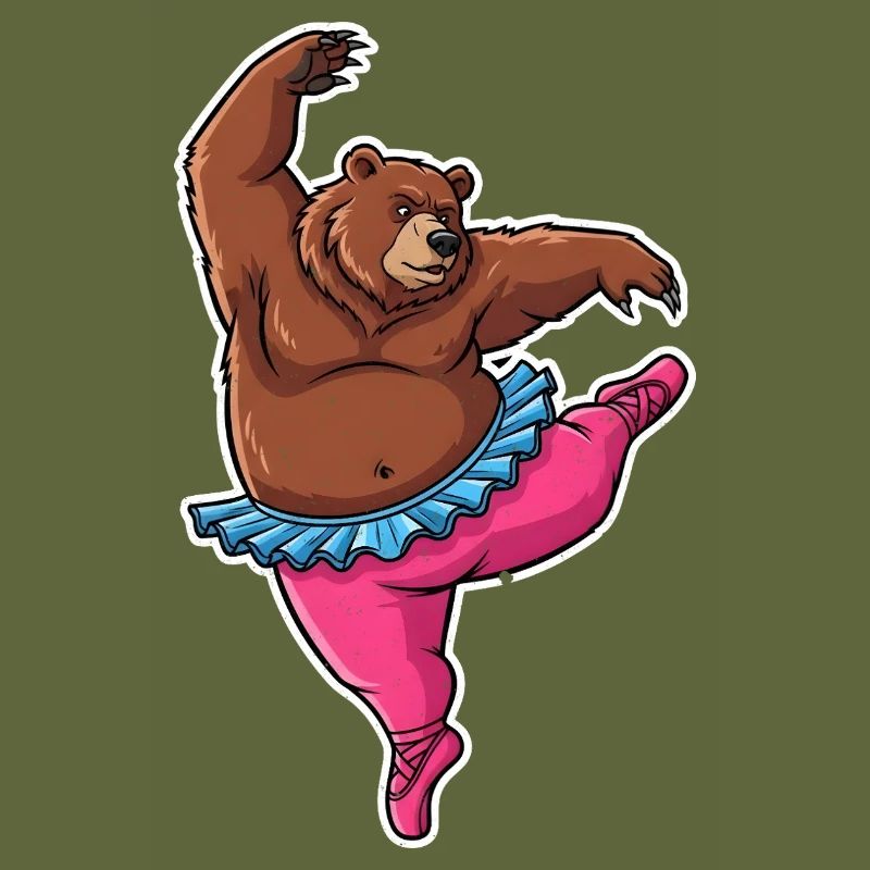 Ballet Bear Comic Gift
