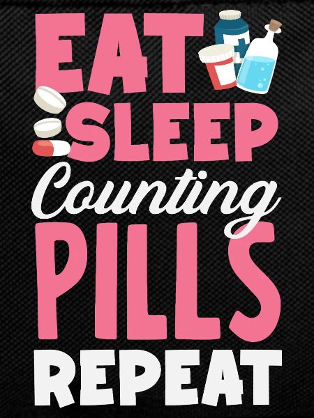 Food Sleep Tablets Counting Pharmacist