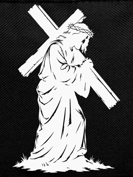 Kreuzweg Silhouette Jesu