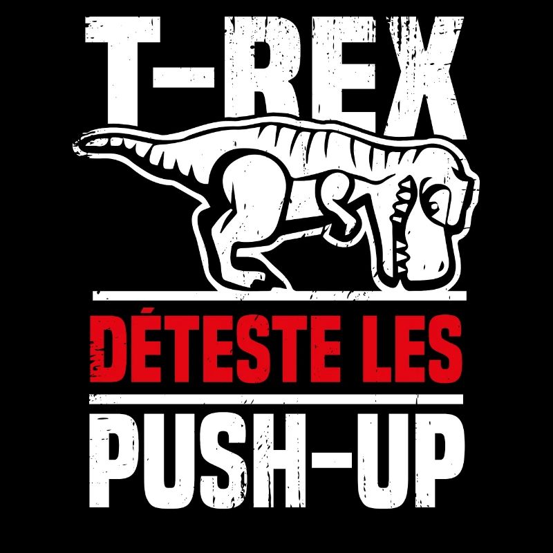 Humour musculation T-Rex rigolo push up