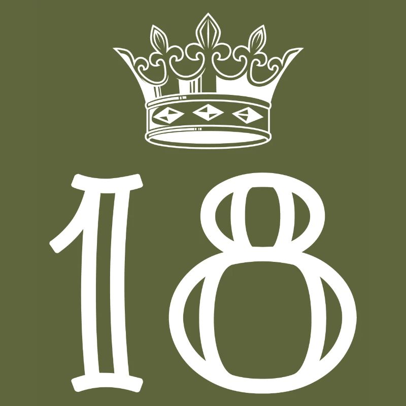 18 Number crown