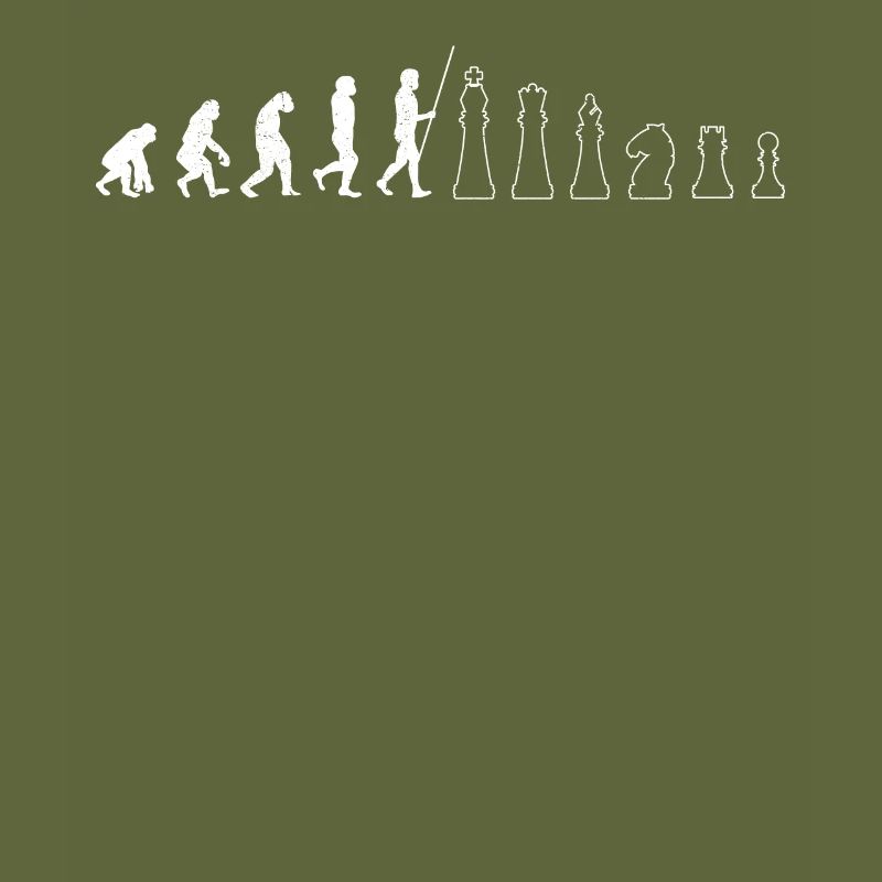 Schach Spieler Lustiges Evolution Brettspiel Schac