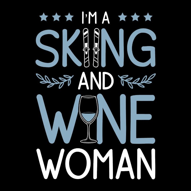 wein frau ski skiing