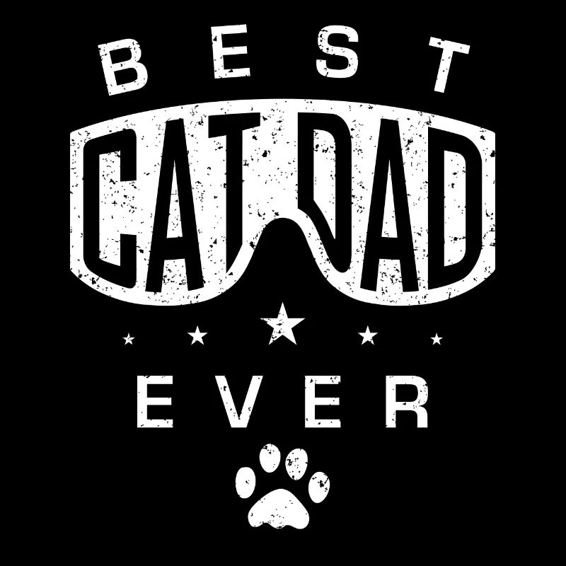 Vintage Best Cat Dad Ever Cat Daddy Boy Cat Lover