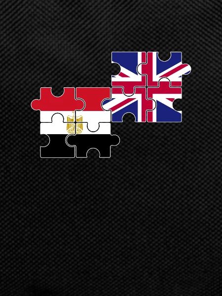 Egypt UK Flag British Egyptian