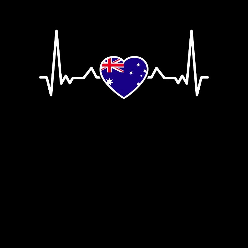 Australie Heartbeat Drapeau australien