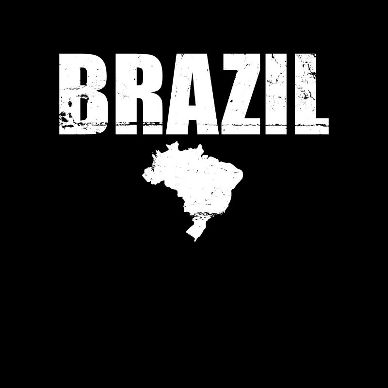 Brésil Brésil Carte Drapeau Brésil