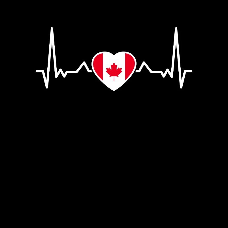 Canada Heartbeat Drapeau canadien Canadien
