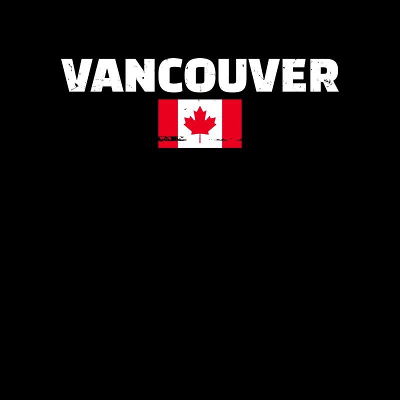 Vancouver Vintage Canada Drapeau canadien