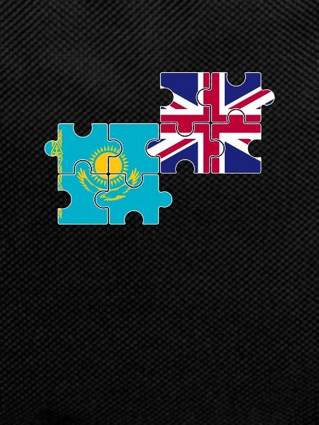 Kazakhstan UK Flag British Kazakh