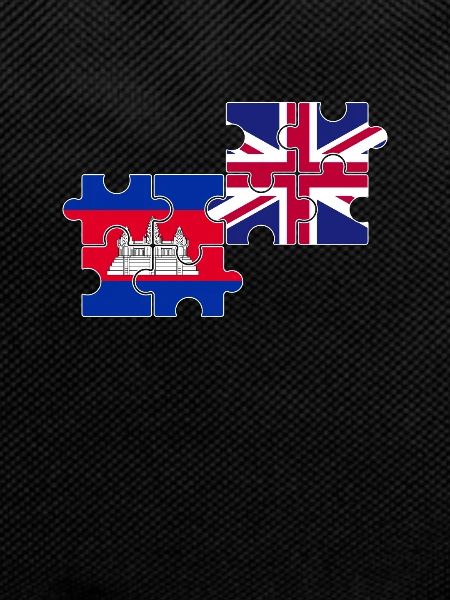 Cambodia UK Flag British Cambodian