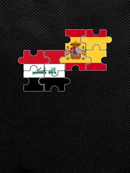 Iraq Spain Flag Spanish Iraqi