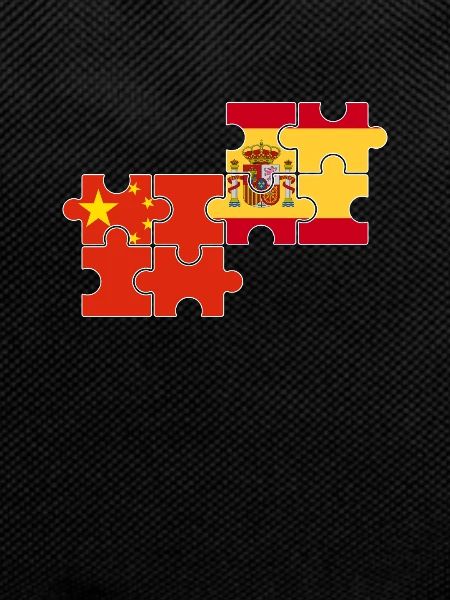 China Spain Flag Spanish Chinese