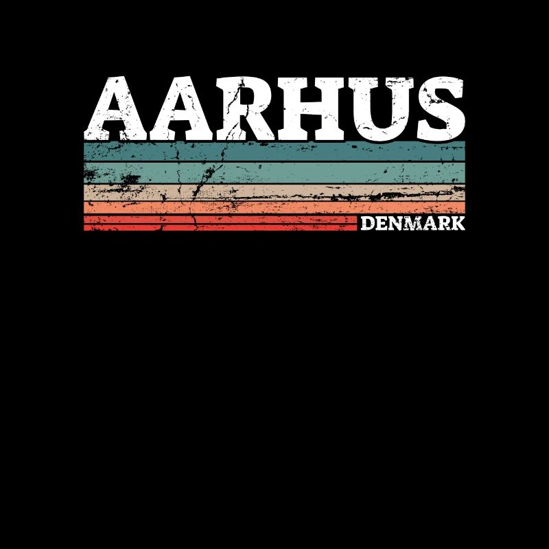 Aarhus Danemark Vintage Danois Retro Dane