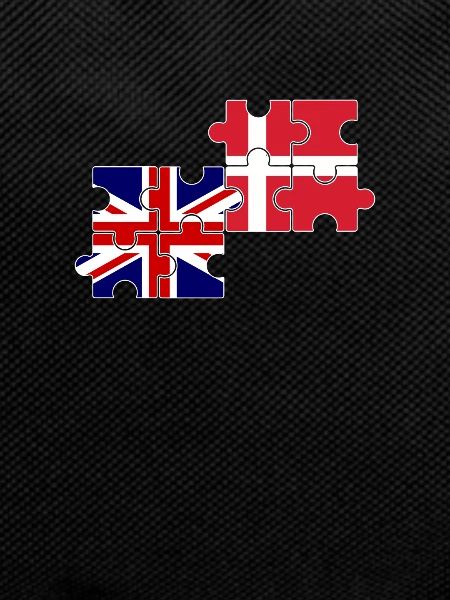 Denmark UK Flag British Danish