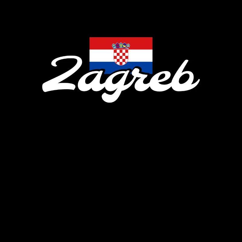 Zagreb Croatie Drapeau croate Croate