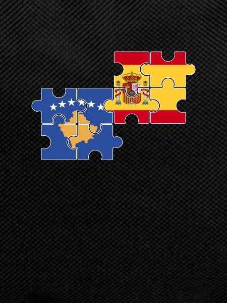 Kosovo Spain Flag Spanish Kosovare
