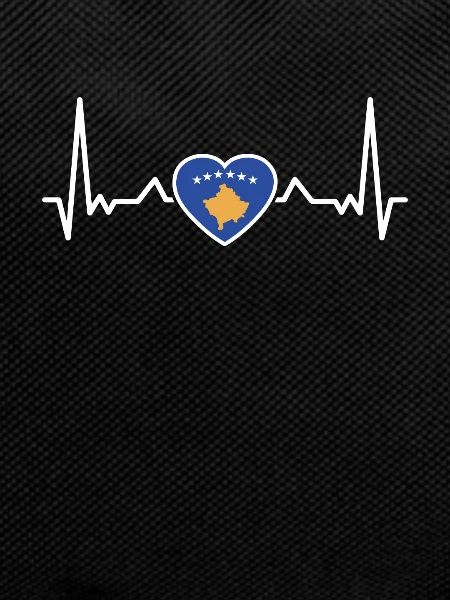 Kosovo heartbeat Kosovar flag Kosovar