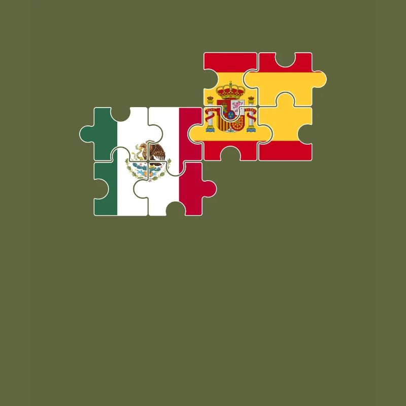 Mexiko Spanien Flagge Spanisch Mexikaner