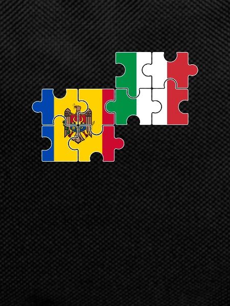 Moldova Italy Flag Italian Moldovan
