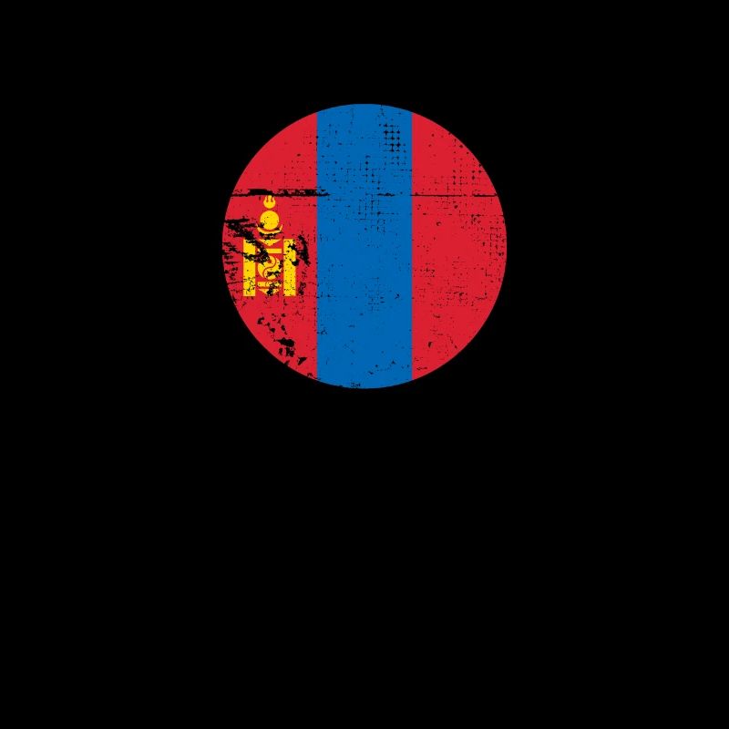 Mongolie Vintage Drapeau mongol