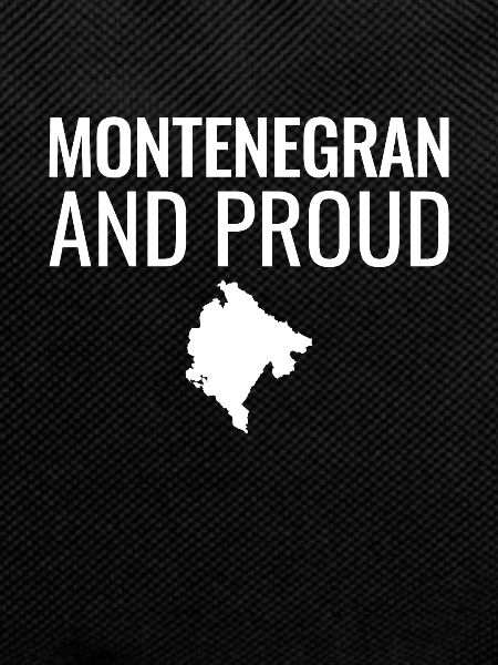 Montenegran And Proud Map Montenegro