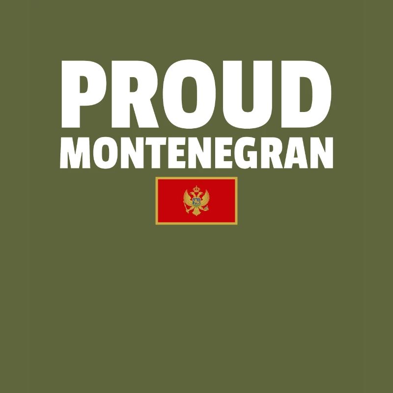 Fier drapeau monténégrin monténégrin