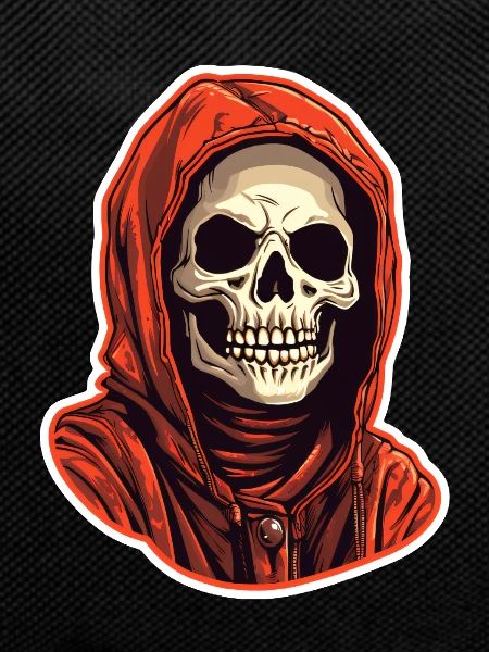 Skull with Hoodie