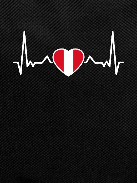 Peru Heartbeat Peruvian Flag Peruvian