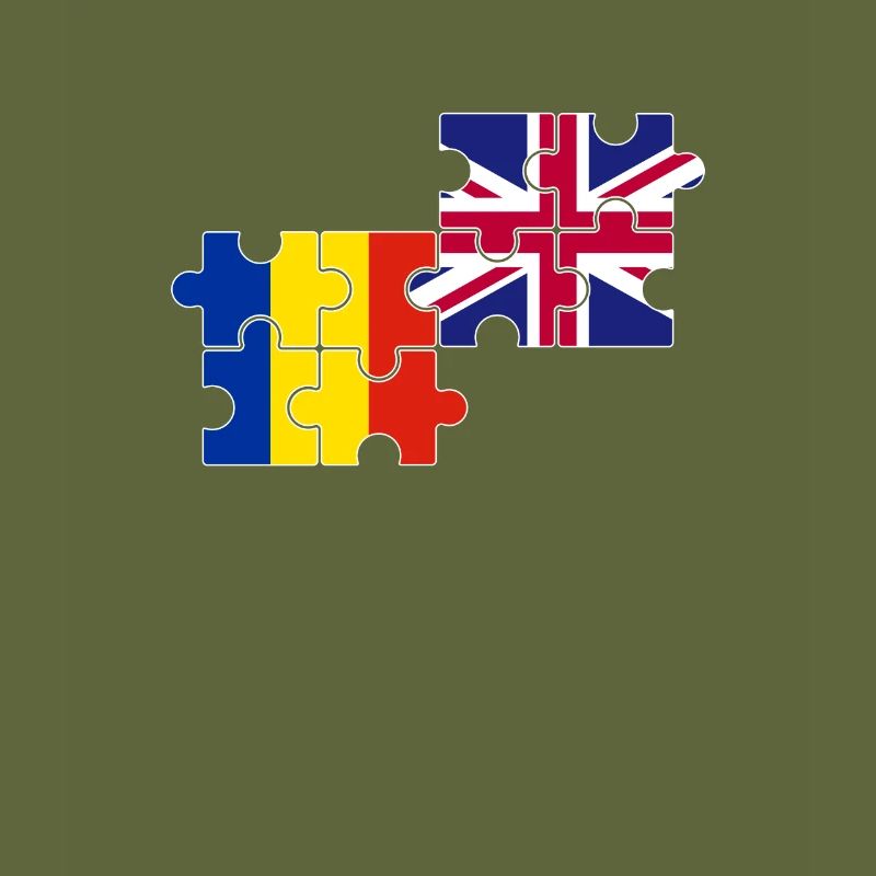 Roumanie Royaume-Uni Drapeau Roumain britannique