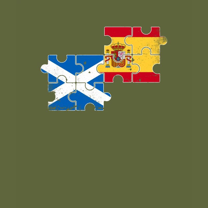 Ecosse Espagne Vintage drapeau espagnol Scots