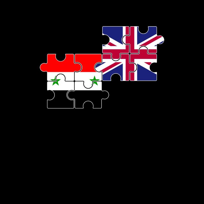 Syrie Royaume-Uni Drapeau Britannique Syrien