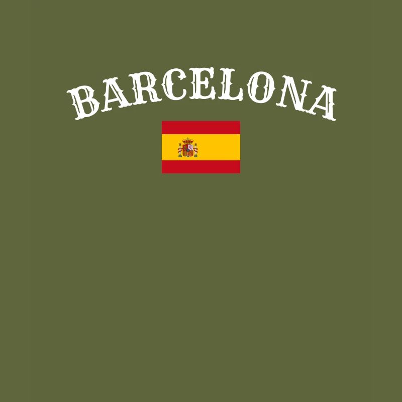 Barcelone, Espagne, Drapeau espagnol, Espagnols