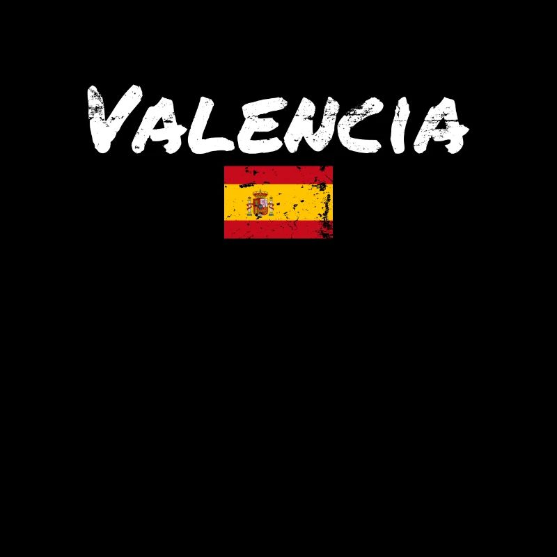 Valence Vintage Espagne Drapeau Espagnol Espagnol