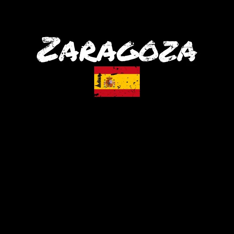Saragosse Vintage Espagne Drapeau Espagnol Espagnol