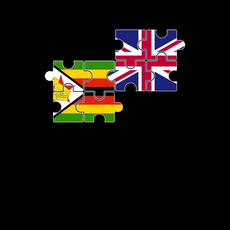 Zimbabwe Royaume-Uni Drapeau britannique Zimbabwéen