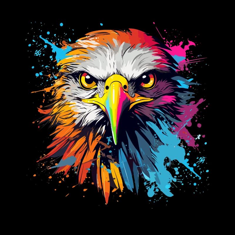 Adler Raubvogel Vogel Pop-Art Stil