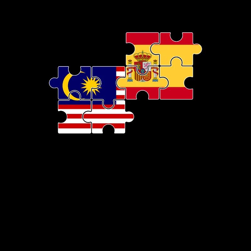 Malaysia Spanien Flagge Spanisch Malaysier