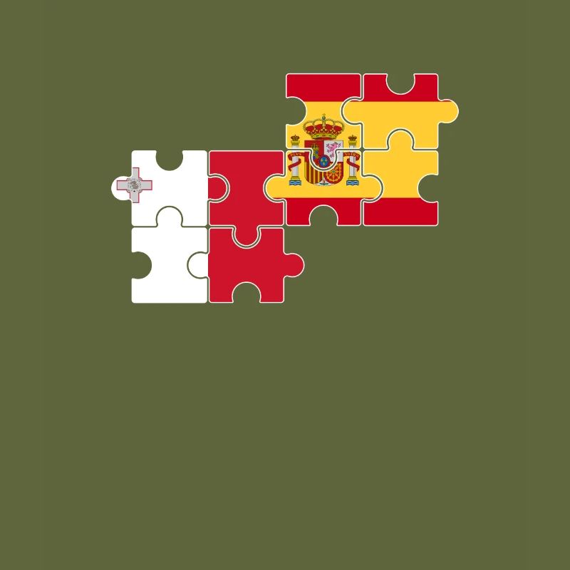Malta Spanien Flagge Spanisch Maltesisch