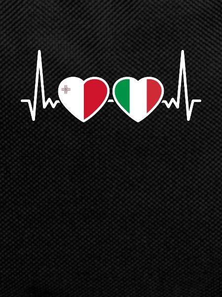Malta Italy Heartbeat Flag Maltese